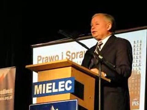 Jarosław Kaczyński w Mielcu 2.06.2009 cz.1 Ortyl