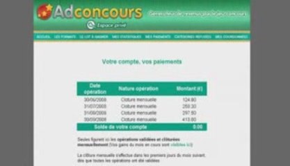 Gagner facilement de l'argent avec Adconcours