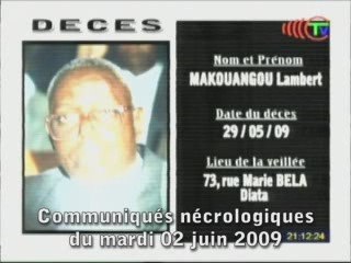 Communiqués du 02-06-09