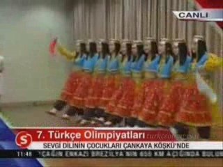 7.Türkçe Olimpiyatı Halk dansları Çankaya köşkünde