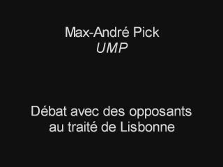 Max-André Pick - débat opposants