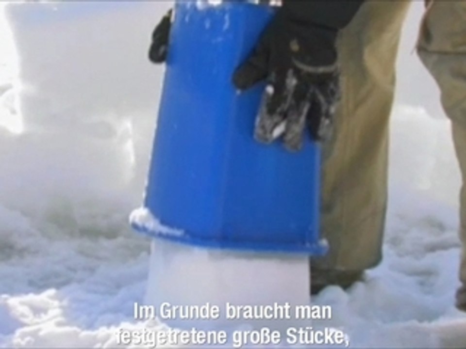 Wie man in Kanada ein Iglu baut