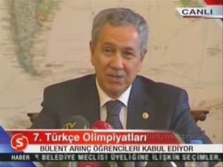 Bülent Arınç Olimpiyat öğrencilerine konuşması