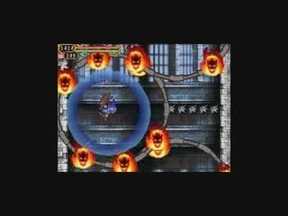 Salle d'entraînement sans se faire toucher - Castlevania OOE