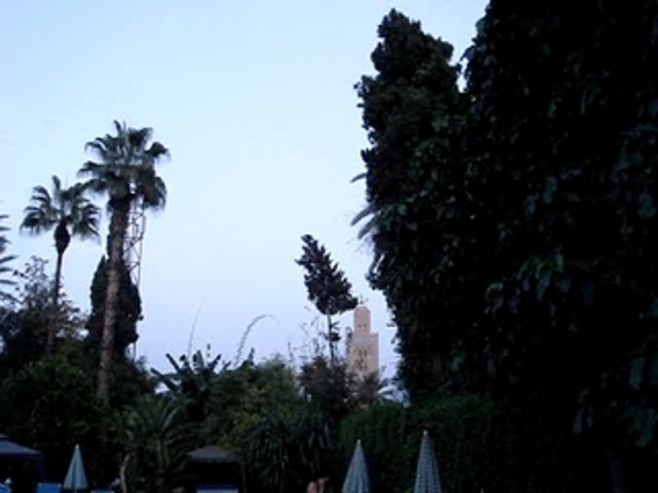 l'appel à la prière du muezzin, à Marrakech