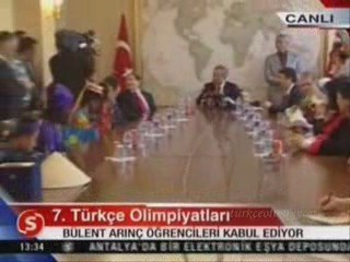 Olimpiyat öğrencileri Bülent Arınç ziyareti okumaları