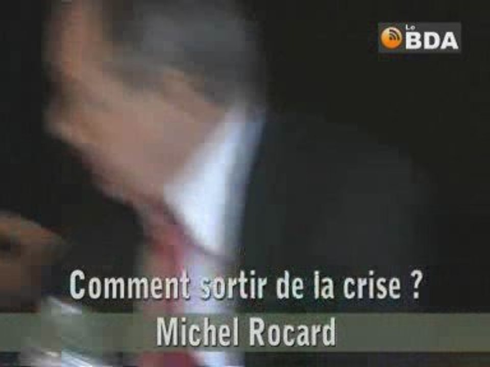 Michel Rocard à Avignon, invité par le CJD
