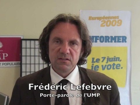 UMP 2009 - Frédéric Lefebvre : Non à l'impôt européen !