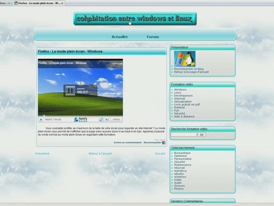 présentation de notre site