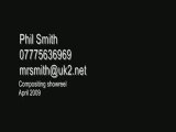 Phil Smith Compositing Showreel - April 2009