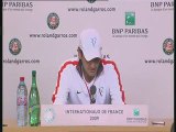 Roger Federer Press Conference Roland Garros 2009 Day 11