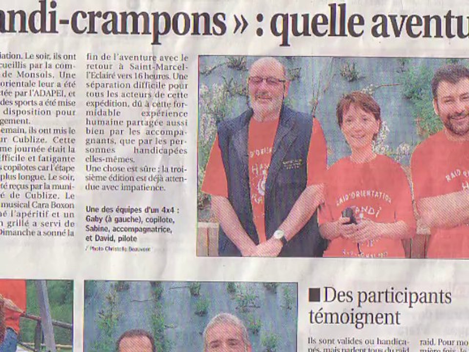 Article handi crampons