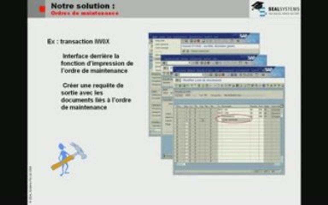 SAP PM Génération et distribution de dossiers de Maintenance