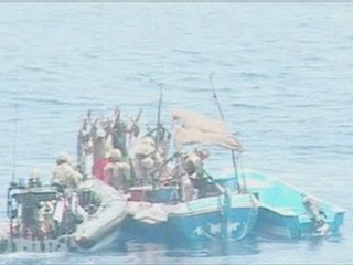 Royal Navy destroy suspected pirate vessel