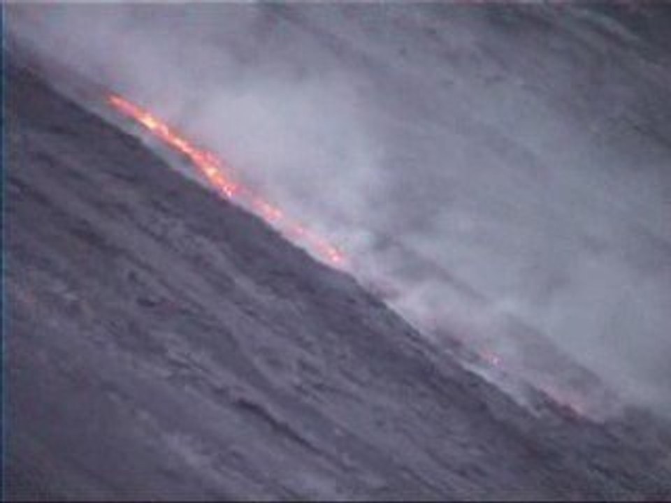 Stomboli - coulée sur la Sciara Del Fuoco