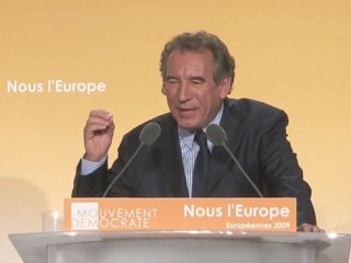 François Bayrou: Meeting Paris 1ERE PARTIE