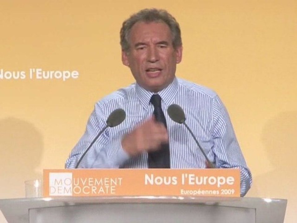 François Bayrou: Meeting Paris 03 Juin 2009 2EME PARTIE