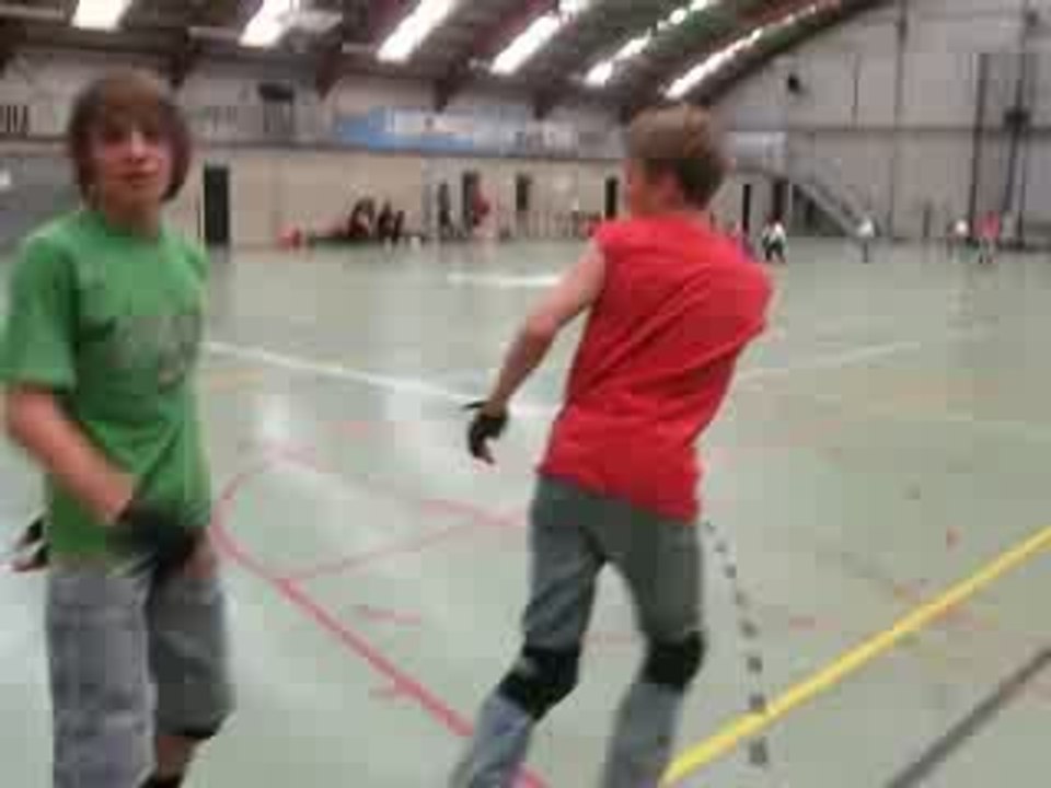 roller complexe roux dérapage arrière