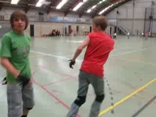 roller complexe roux dérapage arrière