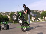 wheeling extreme lenteur stuntquad