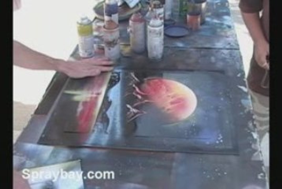 ouble Waterfalls Spacepainting by Brandon McConnell