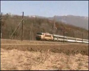 La BB 22363 à Artemare sur un Bourg-Saint-Maurice - Paris