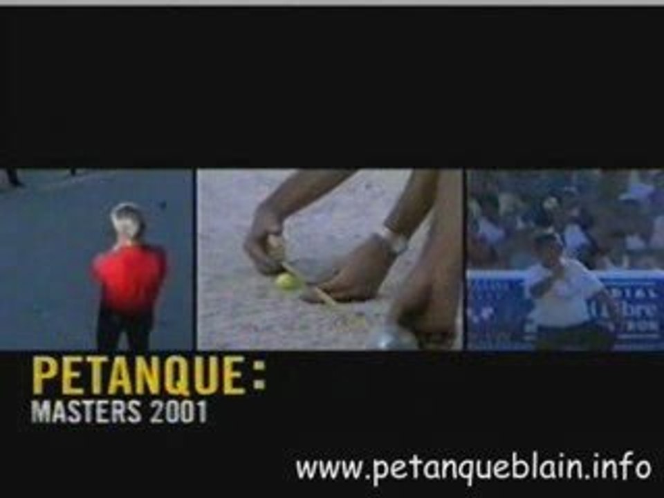 Générique masters de pétanque 2001