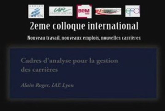 Cadres d'analyse pour la gestion des carrières