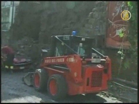 В Италии выпал снег и град