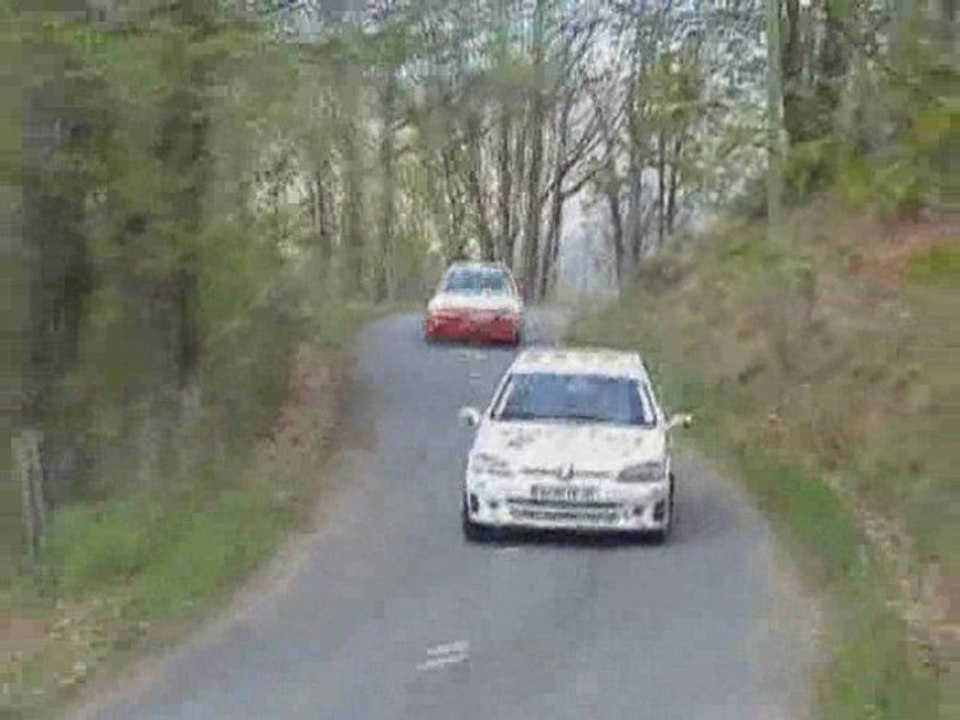 rallye de LOZERE 2009 en video ES1 et 2