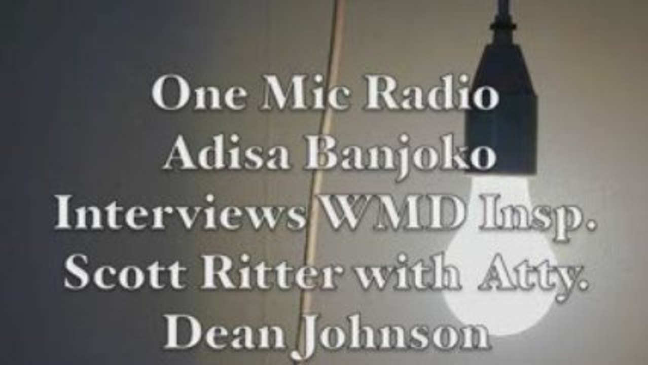 Lost Int. with WMD Inspector Scott Ritter