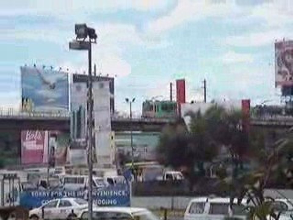 View of MRT 3 from SM Megamall, Manila, Philippines