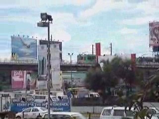 View of MRT 3 from SM Megamall, Manila, Philippines