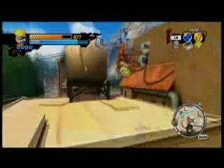 Naruto Rise of a Ninja - Konoha, gameplay (JAP)
