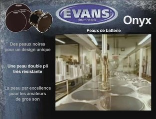 Peau de grosse caisse Evans ONYX (La Boite Noire)