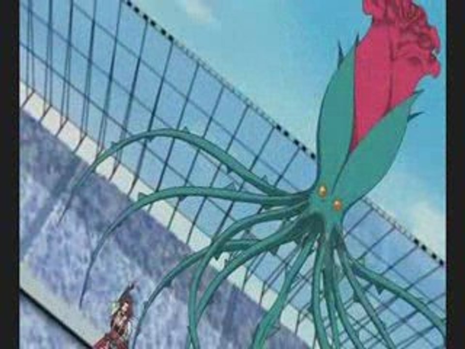 5D's 23 dub comparaison text japonais de rose tentacles