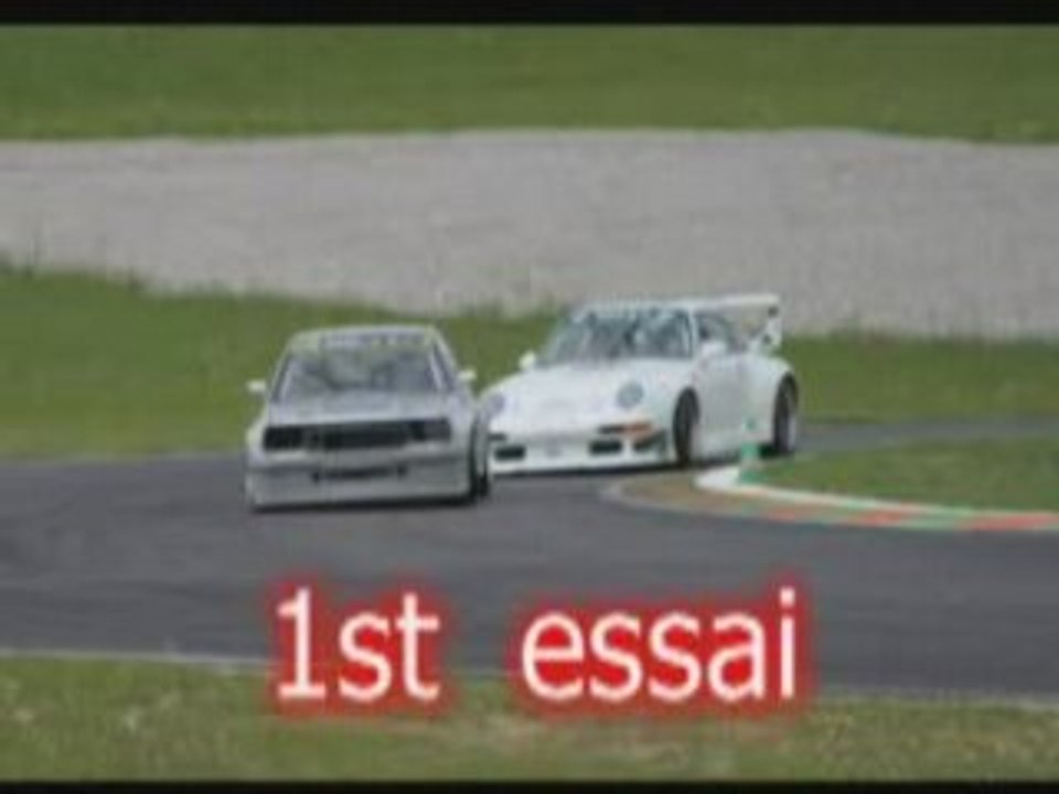 1er essai opel ascona racing gr IS circuit Bresse