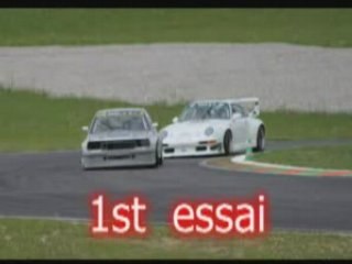 1er essai opel ascona racing gr IS circuit Bresse