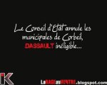 Municipales de Corbeil annulées, Dassault inéligible