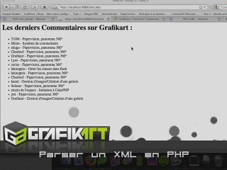 Tutoriel vidéo : Parser un XML en PHP