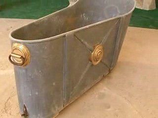 Baignoire en zinc Napoléon III