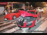 Audi R8 Crashes Into Ferrari 599