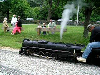 614 departs from the Station