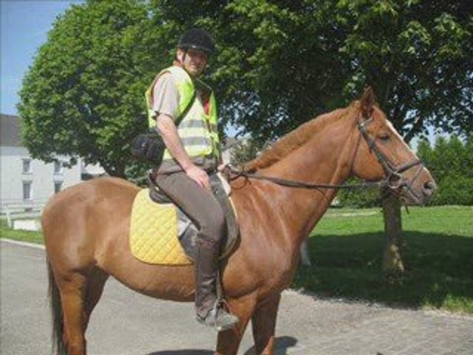 Papa a cheval
