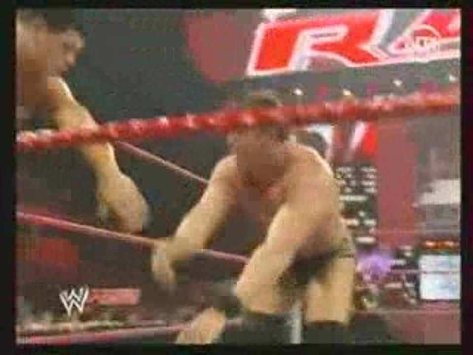 Catch batista & cena vs orton , ted & cody