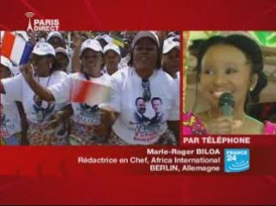 Ben Moubamba sur France 24 le 8 mai 09 - Après Bongo