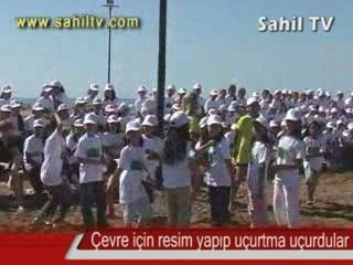 ÇEVRE İÇİN RESİM YAPIP UÇURTMA UÇURDULAR