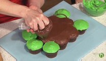 Turtle cake - How to make pull-apart turtle cupcakes