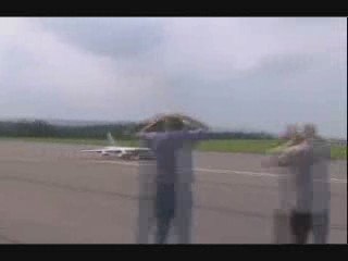 RC control B 52 air plane crash