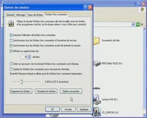 WINDOWS XP/Formation Video - Fichiers hors connexion